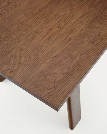 Раздвижной стол Arlen 200-250х95 см, массив дуба и шпон ореха