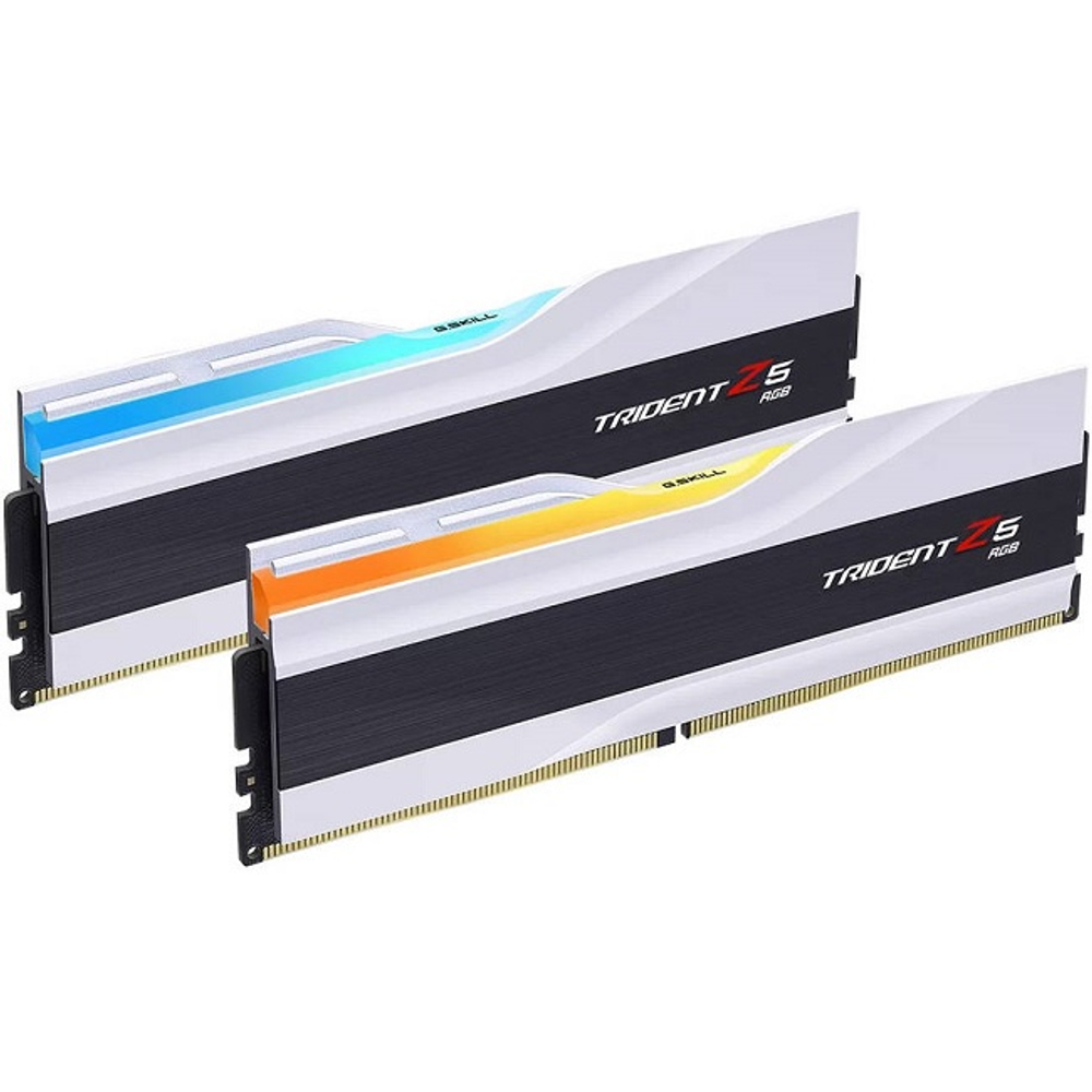 Модуль памяти DIMM DDR5 32Gb, 7200Mhz, 2x16Gb, G.Skill Trident Z5 RGB White (F5-7200J3445G16GX2-TZ5RW)