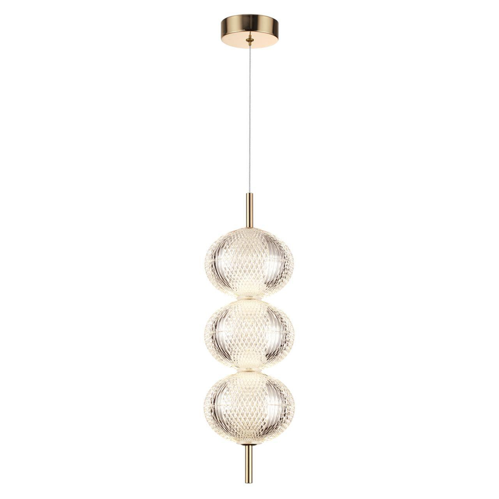 6577/18L LEDIO LN24 золото/прозрачный/металл/пластик Подвес LED 18W 220V CAPRICE