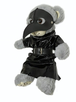 Плюшевый БДСМ-мишка в костюме чумного доктора (Цвет: разноцветный)