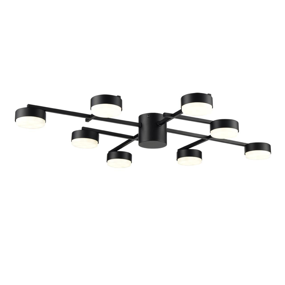 8186/8C COMFI LN25 205 черный, металл Люстра потолочная LED GX53 8*7W 220V DABRA