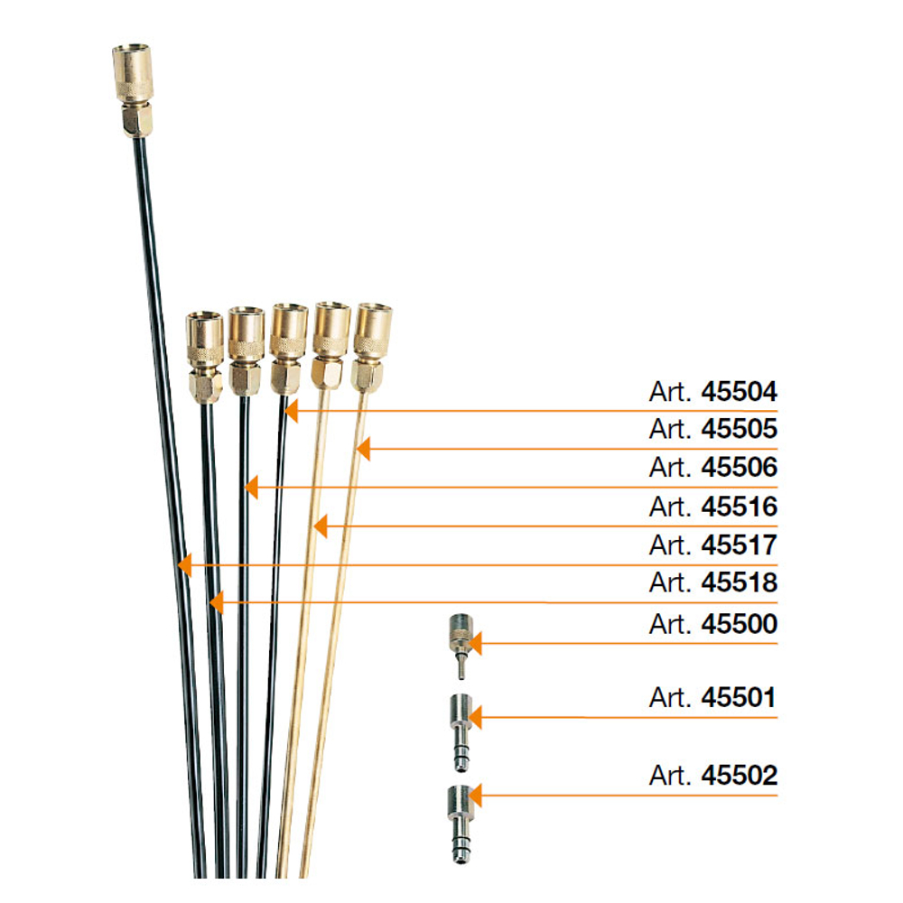 Комплект щупов для пневматических маслосборников (металлических и гибких)