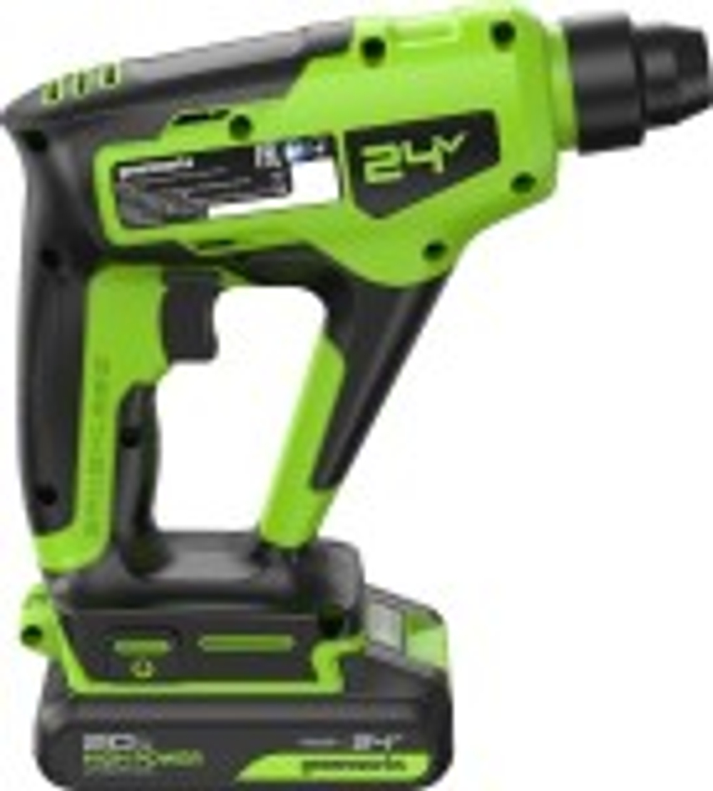 Перфоратор аккумуляторный GREENWORKS GD24SDS1 24V, АКБ 2Ач и ЗУ 3803107CUA