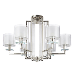 Люстра Crystal Lux NICOLAS SP-PL6 NICKEL/WHITE