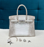 Сумка Hermes Birkin 30 Himalaya белая