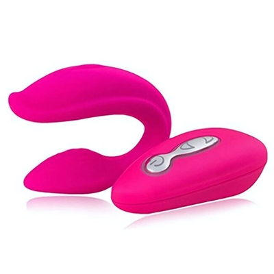 Вибромассажер для пар Share с пультом управления (5 режимов ) (Цвет: розовый)