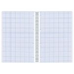 Тетрадь 96л, А4, клетка, на гребне, Офисмаг Монохром