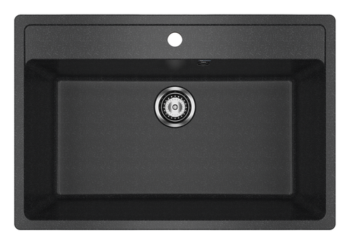 МОЙКА ULGRAN ПРЯМОУГОЛЬНАЯ КЕРАМОГРАНИТ U-600 ЧЕРНЫЙ 308