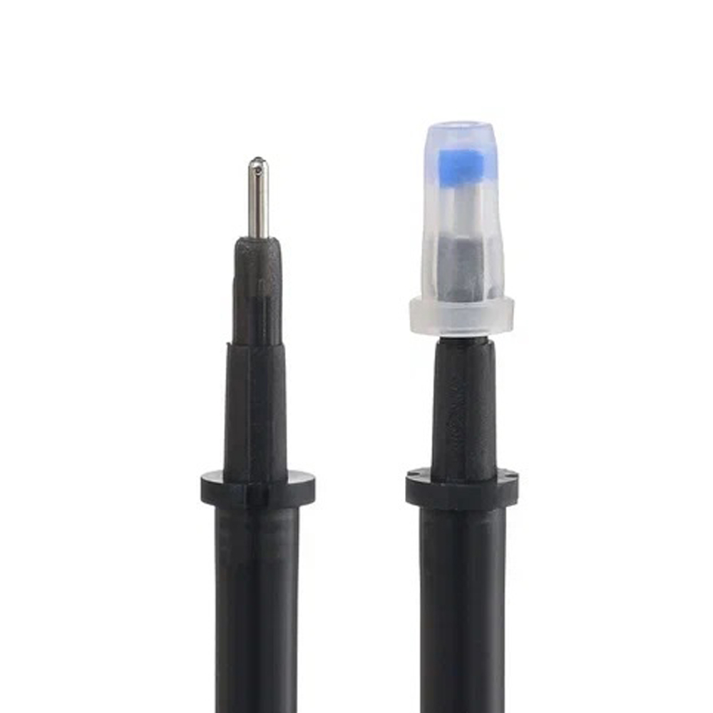 Стержни для ручек пиши стирай гелевые черные, 20 шт, 126 мм, MC-Basir, набор стирающихся стержней с наконечником 0,5 мм