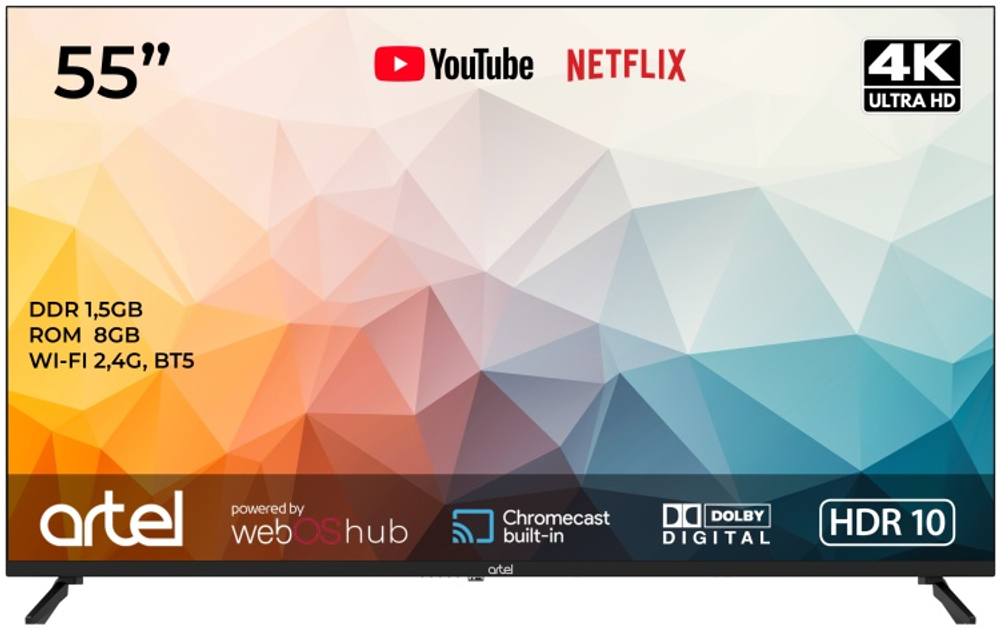 Телевизор Artel  ART A 55 MQA800 Черный