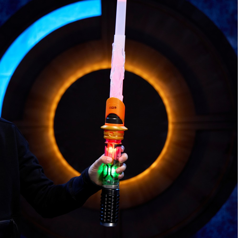 Hasbro STAR WARS - Электронный меч световой Power Crystal Lightsaber с кристаллами G0727