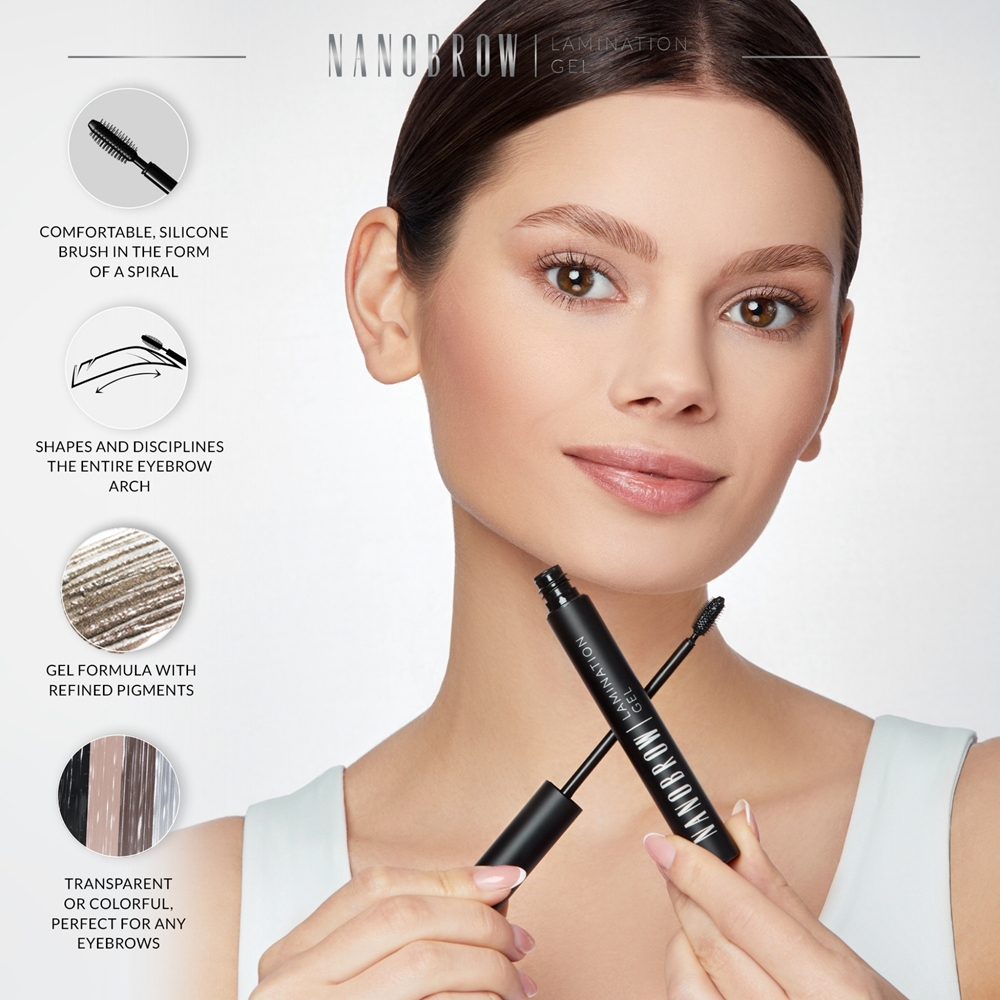 Nanobrow Lamination Gel - Гель для бровей оттенок Transparent, 7 ml