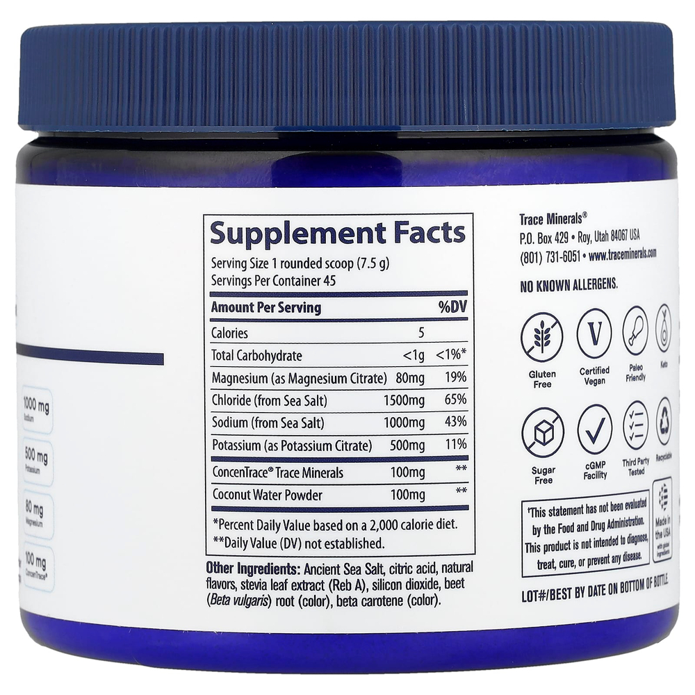 Trace, ZeroLyte, соленый, тропический, 336 г (11,9 унции)