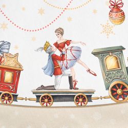 СКАТЕРТЬ КРУГЛАЯ "ЩЕЛКУНЧИК" ,190СМ ,БЕЖЕВЫЙ , 100%ХЛОПОК , ТВИЛ