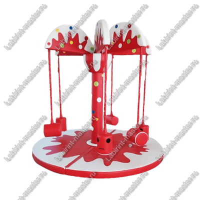 Электрическая карусель детская 4KIDS "Арбузный коктейль"