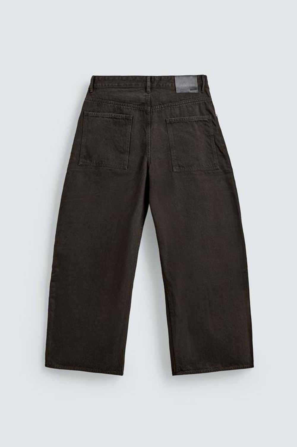 ZARA ДЖИНСЫ WIDE FIT, КОРИЧНЕВЫЙ