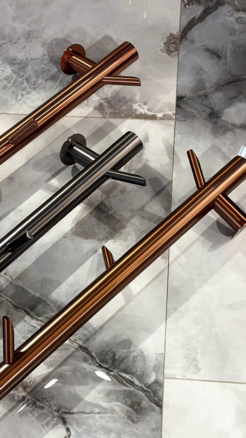 Полотенцесушитель электрический OAK BRUSHED BRONZE новый 50мм