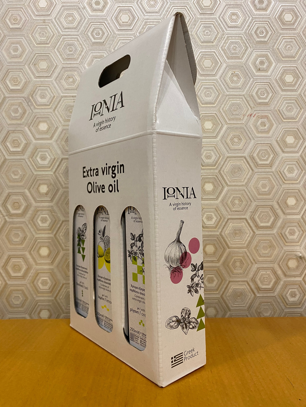 Набор оливковых масел греческих IONIA Extra virgin Греция