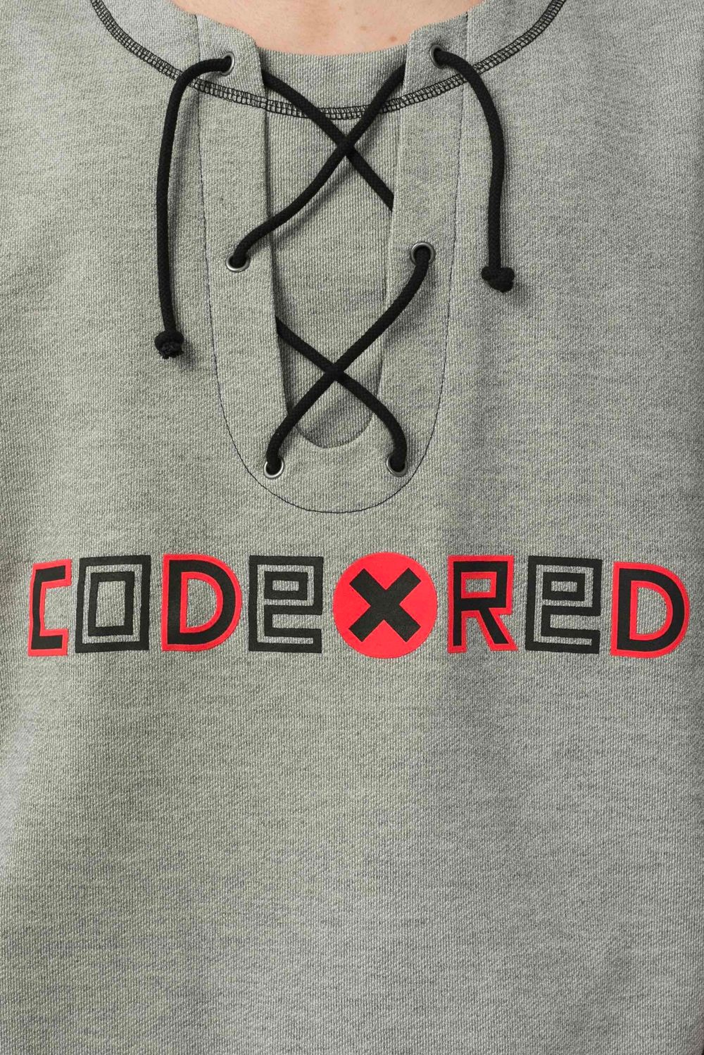 Футболка Codered Just Like in 96 Серый Меланж/Красный принт