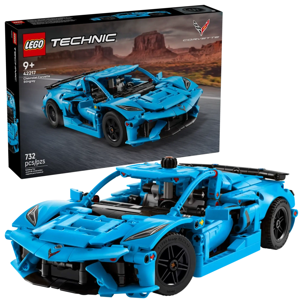 Конструктор LEGO Technic 42217 Chevrolet Corvette Stingray Синий