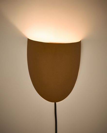 Настенный светильник Nibla из металла с терракотовым эффектом