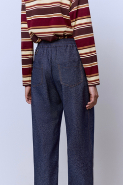Брюки из шерстяного денима