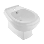 Биде напольное из белой керамики QPS-WHT-7153PM