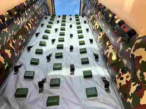 Надувная полоса препятствий «Патриот», 4 блока, 22х4х5 м