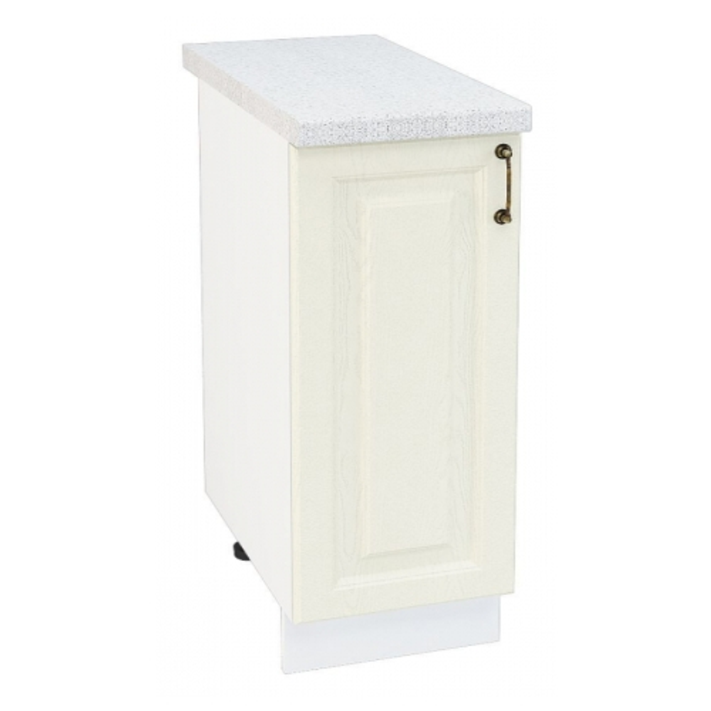 Кухонный модуль напольный Ницца ШН 350 (Н 350, Ф-36), 350×480×816 мм (МФ Сурская мебель) Белый / Дуб фактурный кремовый