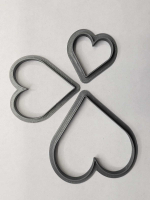 Комплект форм для печенья "Сердца 3"