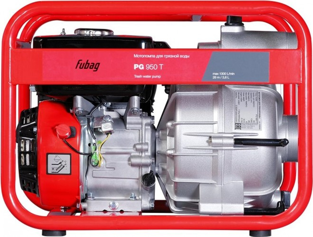 Мотопомпа бензиновая FUBAG PG  950T для грязной воды 838246