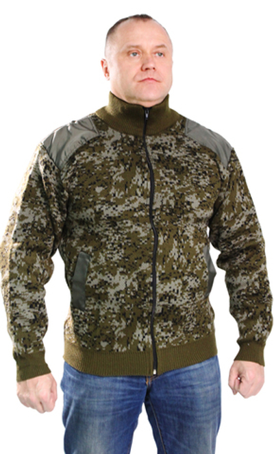 Джемпер мужской Цифра на молнии с нашивками