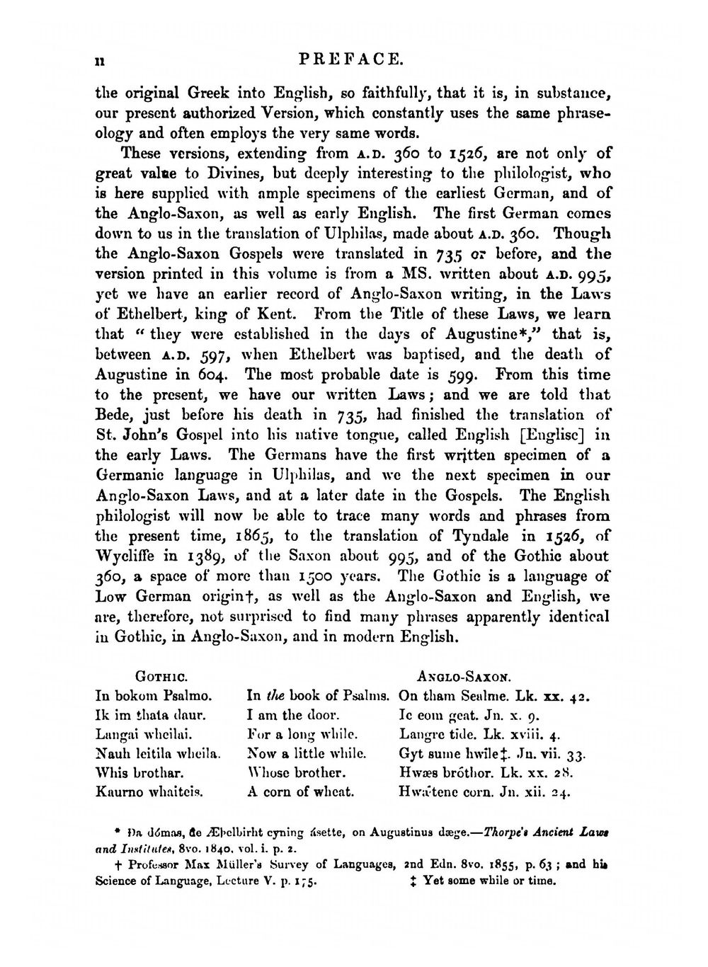 The Gospels. Gothic, Anglo-Saxon, Wycliffe and Tyndale Versions | Joseph Bosworth