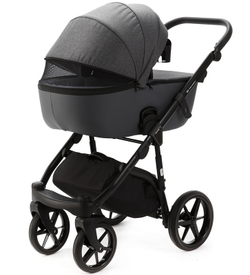 Детская коляска Adamex Nola 2 в 1 N-PS58 (Т.СЕР.+ Т.СЕР. КОЖА)