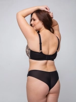 Бюстгальтер БельеСфера Кира мягкая чаша (черно-бежевый)