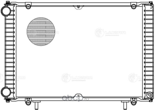 Радиатор основ. алюм. /Г-3302 Бизнес дв. 4216/ (сборный, 3-х ряд. алюм.) (LUZAR)