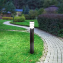 Садово-парковый светильник ЭРА ИНОКС-8410 напольный черный IP54 Е27 max60Вт | Садово-парковые светильники