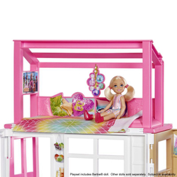 Барби - Компактный кукольный домик с аксессуарами Portable + Doll HCD48