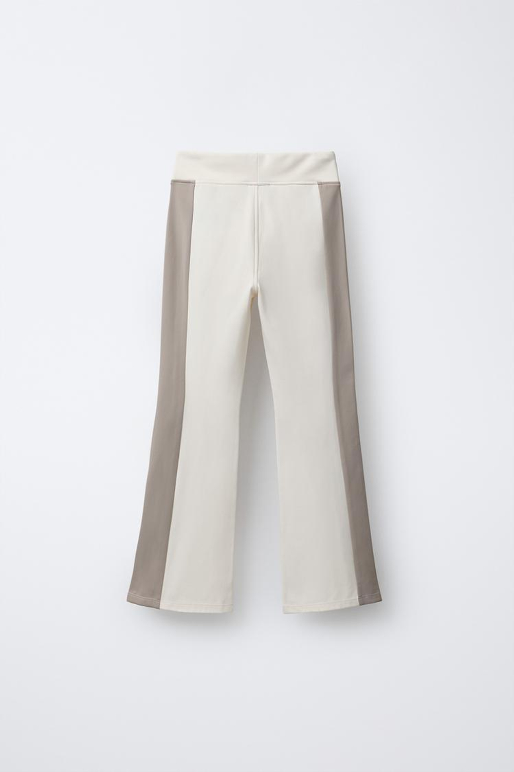 ZARA ТЕРМОЛЕГИНСЫ С КОНТРАСТНЫМИ ПОЛОСАМИ, ЭКРЮ