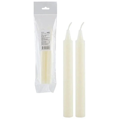 Свечи хозяйственные 50 гр., в упаковке 2 шт.