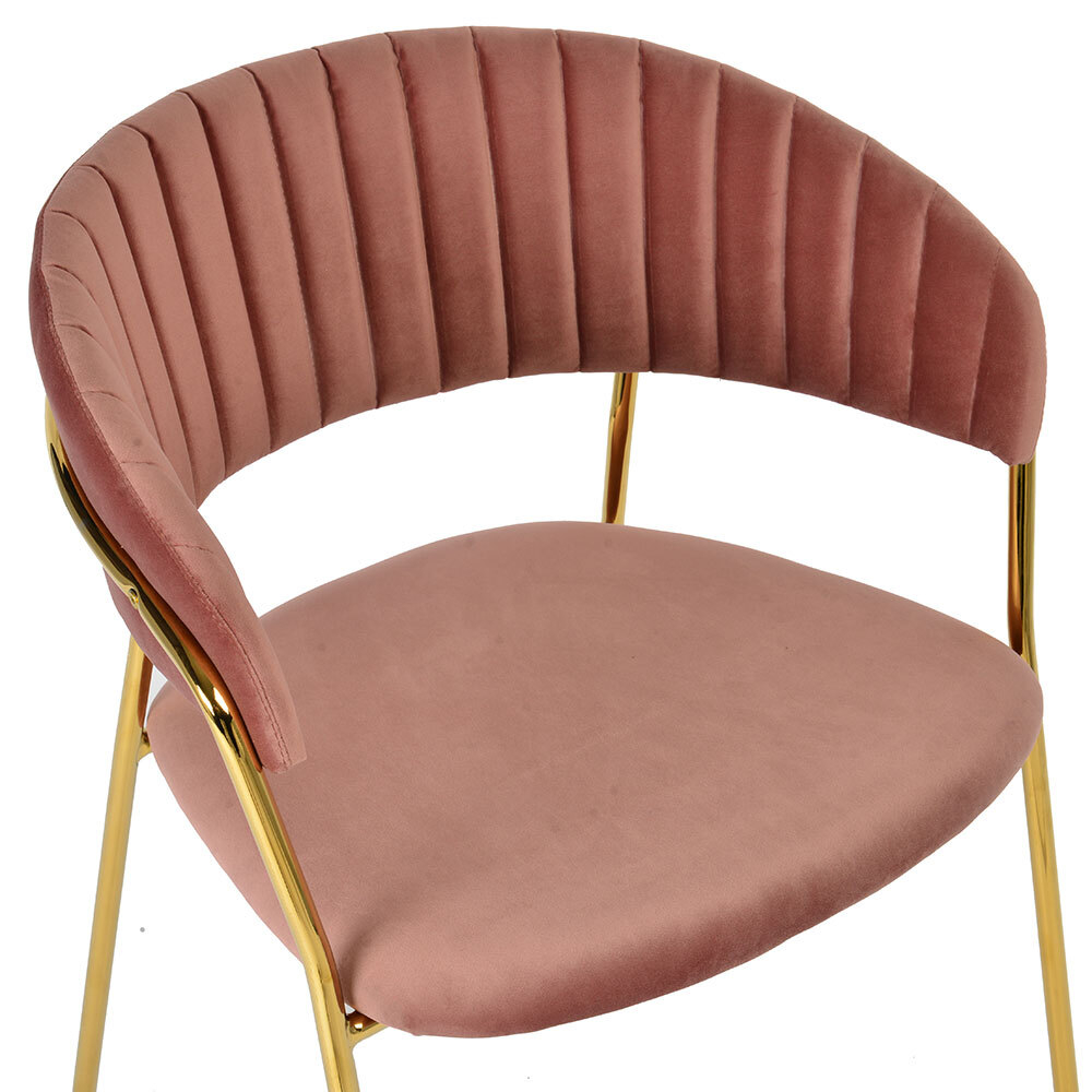 Комплект из 4-х стульев Turin пудровый с золотыми ножками