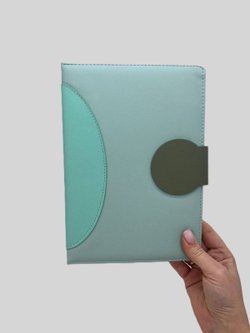 Блокнот В5 175*250мм линейка с магнитом 96 л бирюзовый (7699-2)