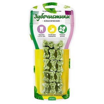 Зубочистики мини-косточки жевательные 14 шт