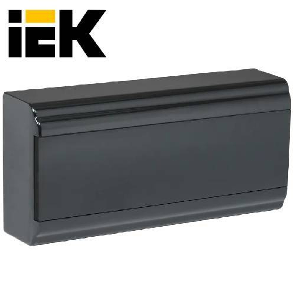 PRIME Корпус пластиковый ЩРН-П-18 модулей встраиваемый черный IP41 IEK