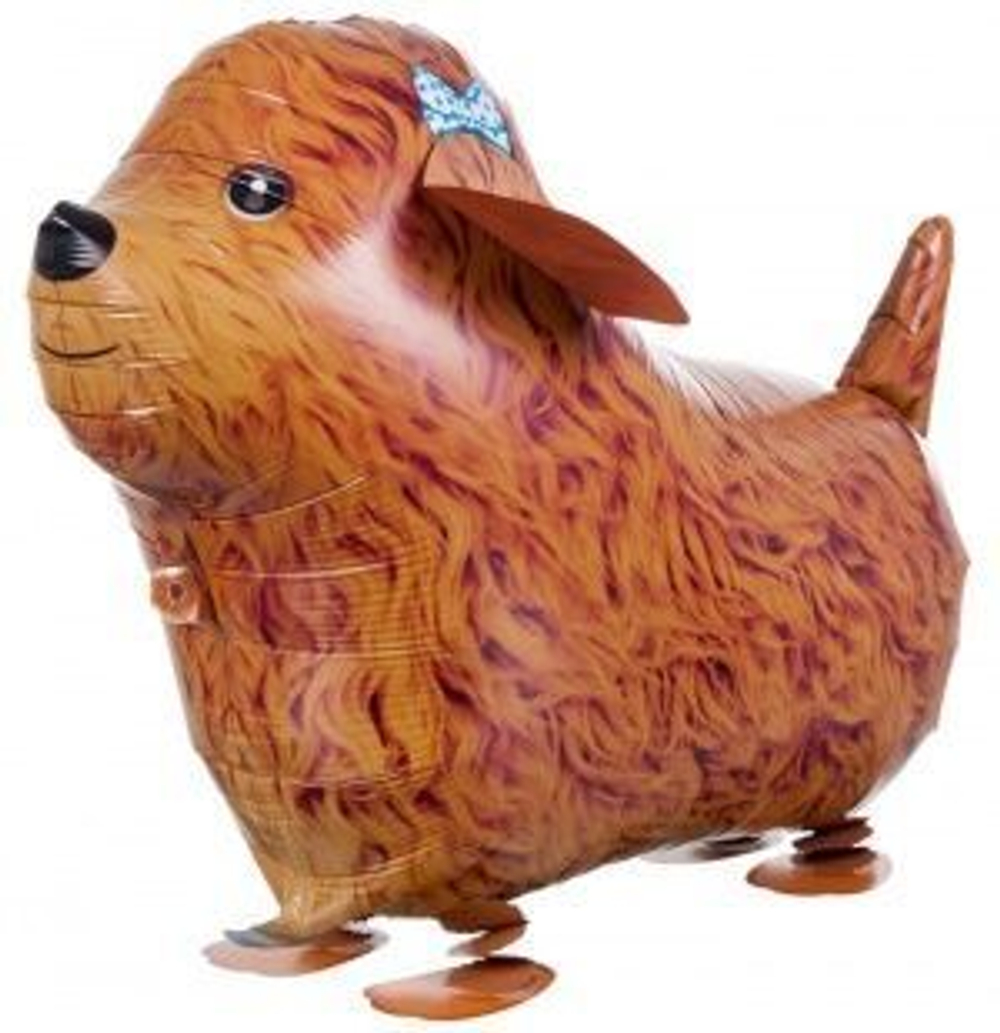 К Ходячая Фигура Собака Терьер Коричневый (24''/61 см)