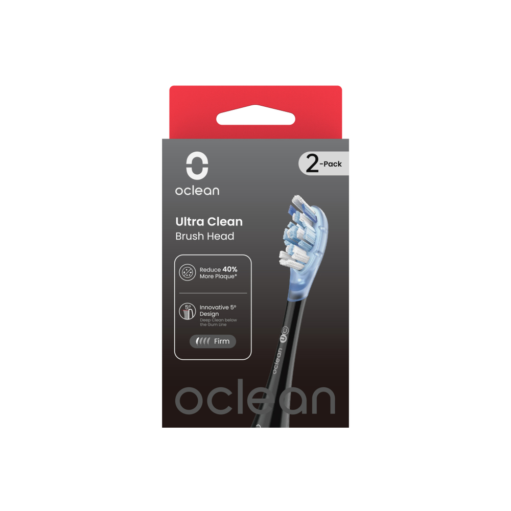 Комплект насадок Стандартная чистка для Oclean X Ultra UС02 (2шт, Черный)
