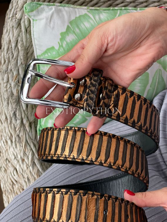 Ремень из кожи питона AC-54