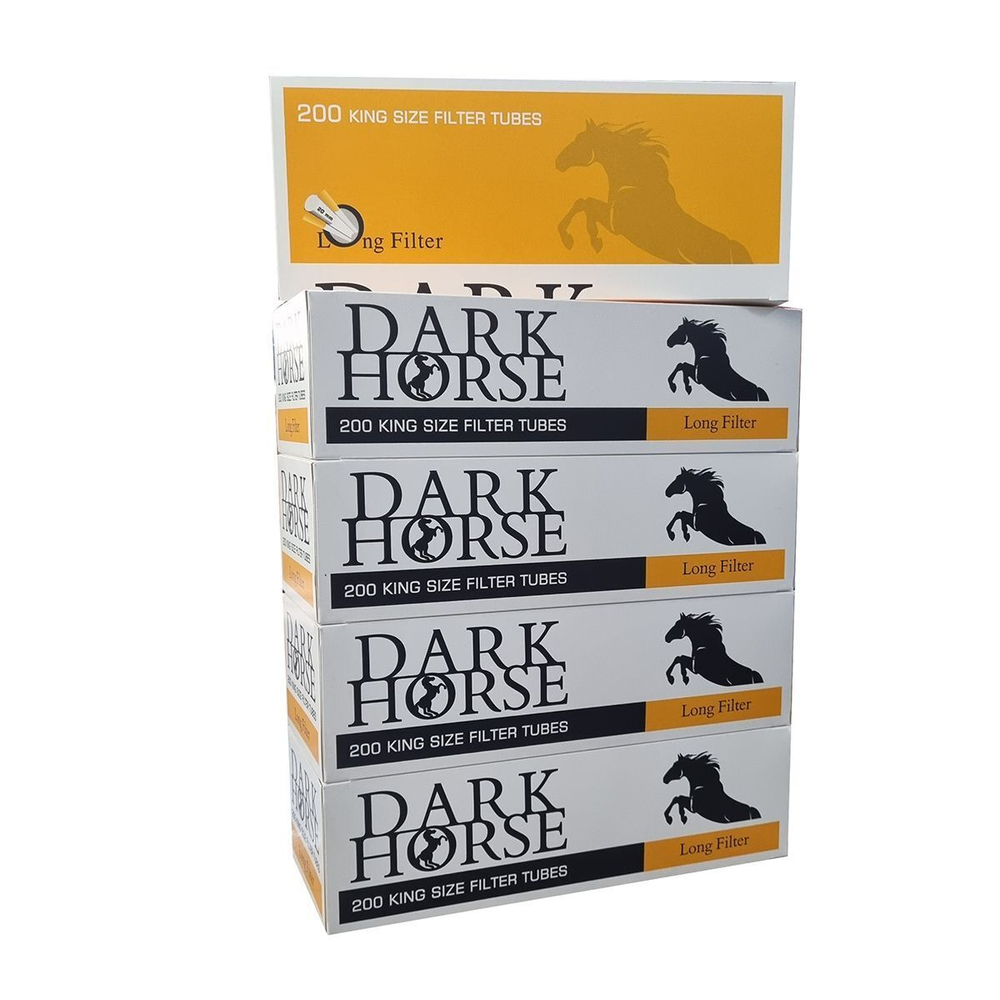 Гильзы для сигарет "Dark Horse" Long 20mm Filter 5x200шт (Комплект)