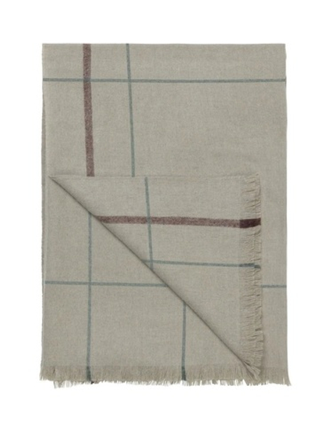 Плед 130х200 Elvang Square Light Green