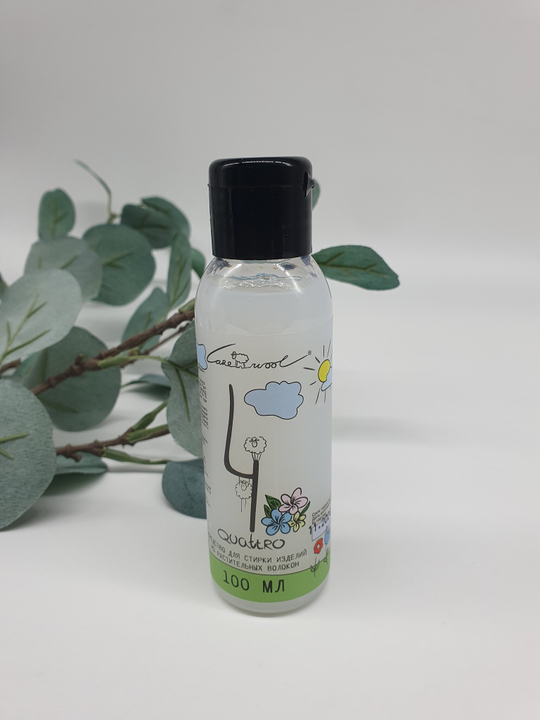 QUATTRO средство для стирки изделий из растительных волокон, тропический цветок, 100мл
